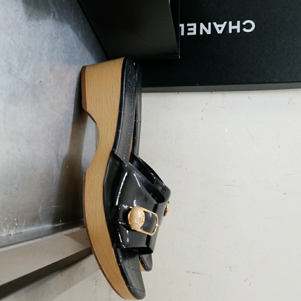 BLACK CHANEL MULES 8/38 - Picture 5 of 7